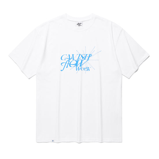 Cavish FLOW WEEK SHORT SLEEVE TEE [WHITE]