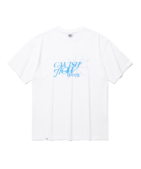 Cavish FLOW WEEK SHORT SLEEVE TEE [WHITE]