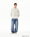 Mahagrid Back Logo Washed Denim Pants [Blue]