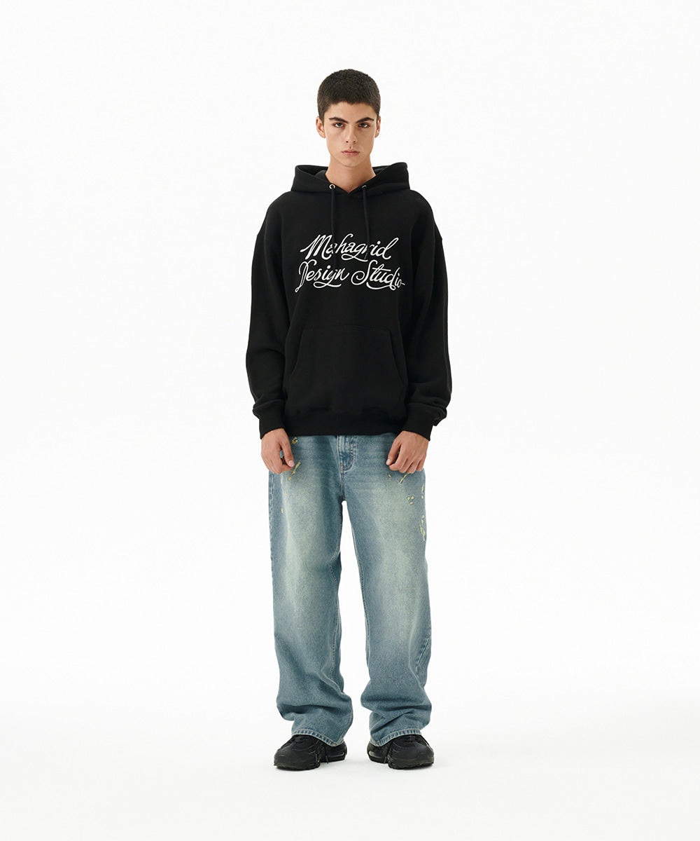 Mahagrid Letter Ink Logo Hoodie