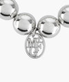 Marithé François Girbaud PEARL SILVER BALL SCRUNCHIE