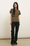 General Idea WOMAN Back Point Drape T-Shirt