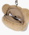 Marithé François Girbaud Kids Bear Pouch Keyring Beige