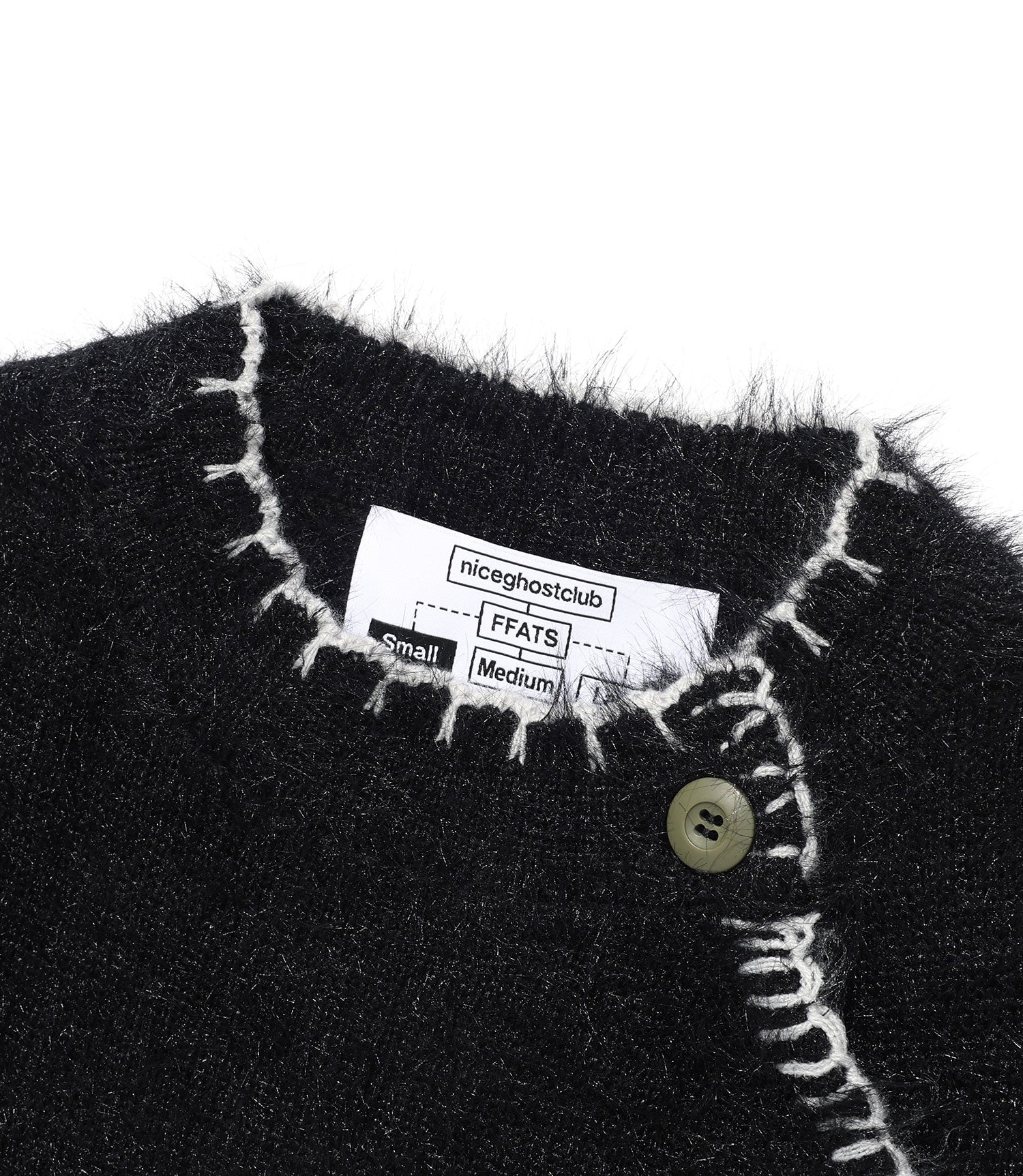 Nice Ghost Club FFATS Button Cardigan [Black]