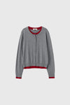 General Idea WOMAN Double Layered Crew Neck Cardigan