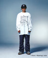 Nice Ghost Club Monster Family Big Big Long Sleeve Tee [White]