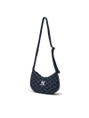 MLB Dia Monogram Denim Jqd Hobo Bag