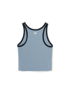 MLB Women's Basic Ringer Crop Sleeveless T-shirt