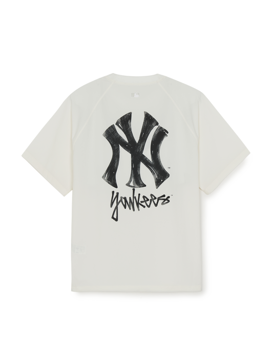 MLB M-Treet Mega Logo Woven Half Sleeve Sweatshirt