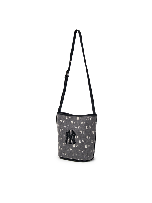 MLB Classic Monogram Vintage Denim Bucket Bag