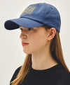 Marithé François Girbaud OUTLINE CLASSIC LOGO CAP vintage blue