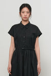 General Idea WOMAN Dolman Sleeve Belted Long Dress