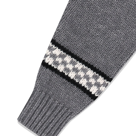 Mahagrid Skull Cowichan Knit Sweater
