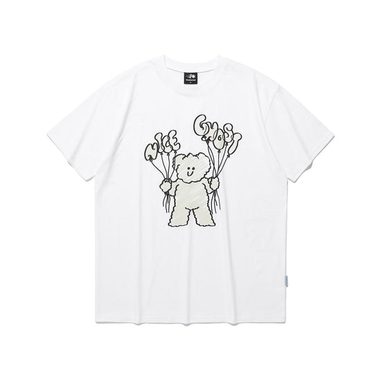 Nice Ghost Club Balloon Maca Drawing UV Tee [White]
