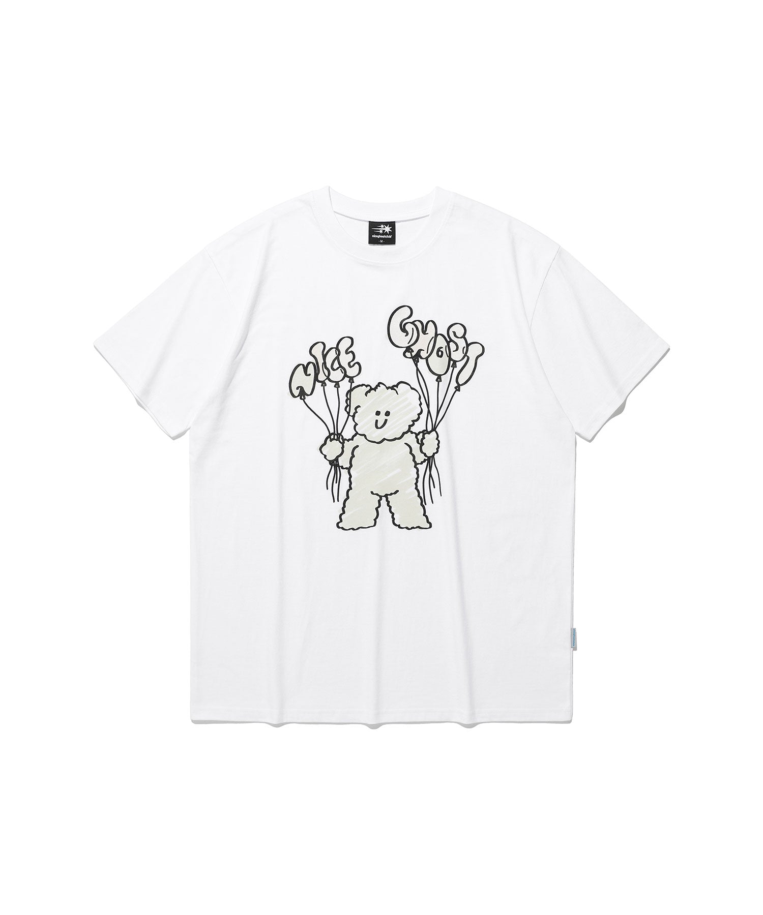 Nice Ghost Club Balloon Maca Drawing UV Tee [White]