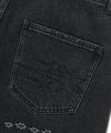 Nice Ghost Club Big Wide Bermuda Doodle Denim Pants