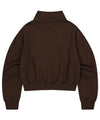 Mahagrid Script Logo Crop Half Zip Up [Brown]