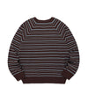 Nice Ghost Club Multi Stripe 3 Star V Neck Knit