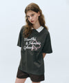 Marithé François Girbaud W Over Fit Handwriting Logo Heart Tee White
