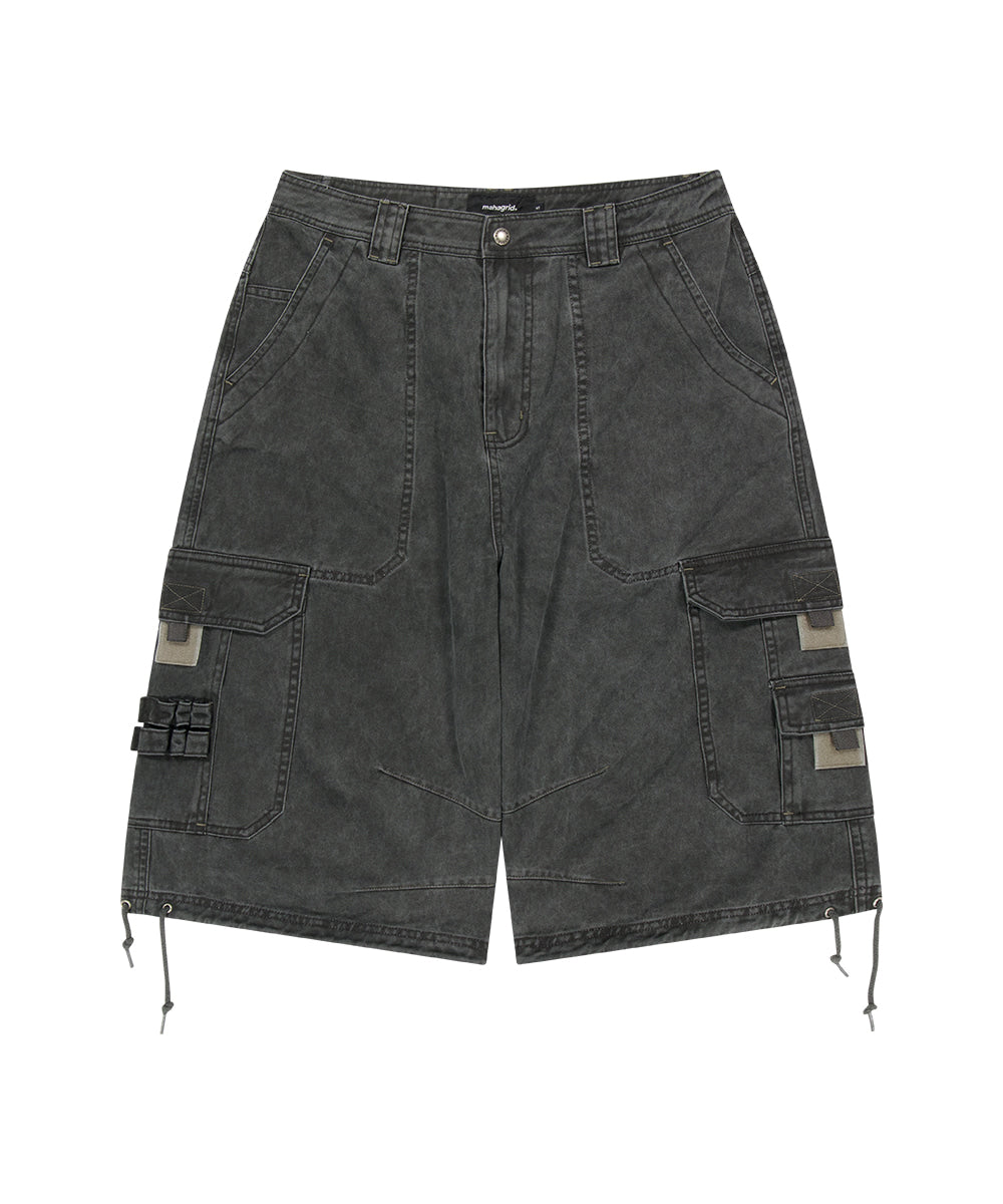 Mahagrid Bermuda Utility Cargo Shorts