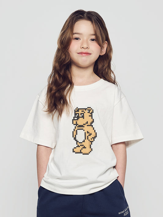 ADLV Kids Block AC Bear Short Sleeve T-Shirt