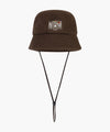 Marithé François Girbaud Kids Bear Classic Logo Fleece Bucket Hat Brown