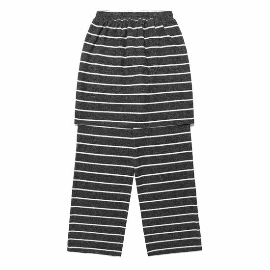 Nice Ghost Club Stripe Layered Skirt Pants