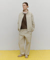 Marithé François Girbaud Marithé Sport Nylon Track Zip-Up Jacket Beige