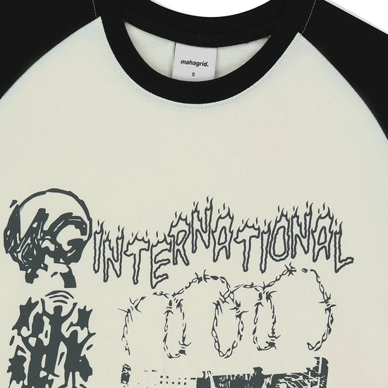Mahagrid International Raglan Long Sleeve Tee