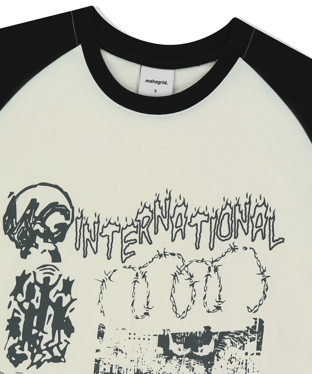 Mahagrid International Raglan Long Sleeve Tee