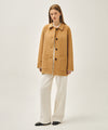 Marithé François Girbaud W FAUX SUEDE COLLAR JACKET camel