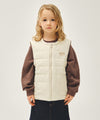Marithé François Girbaud Kids Classic Logo Detachable Jacket (Vest Set) Light Beige
