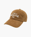 Marithé François Girbaud Lettering Logo Corduroy Cap