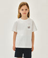 Marithé François Girbaud [6/16 Pre-Order] Kids Doodle Classic Logo Pocket Point Tee White
