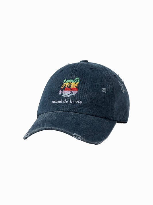 ADLV Colorful AC Bear Embossed Damage Ball Cap
