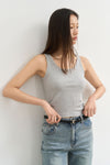 General Idea WOMAN Solid U-Neck Sleeveless