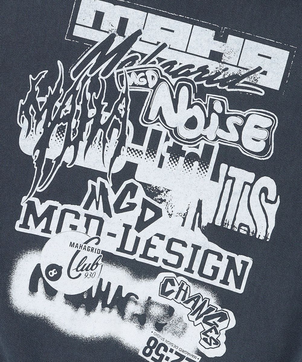 Mahagrid Logo List Pigment Hoodie