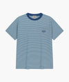 Marithé François Girbaud SMALL CLASSIC LOGO STRIPE RINGER TEE blue