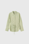 General Idea WOMAN Belted Pintuck Shirt