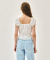 Marithé François Girbaud W CAP SLEEVE RIBBON BLOUSE