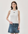 Marithé François Girbaud W RIBBON CLASSIC LOGO SLEEVELESS