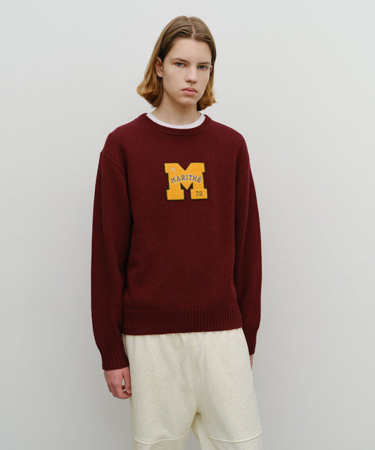 Marithé François Girbaud M Applique Knit Pullover