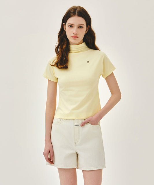 Marithé François Girbaud W HALF NECK TEE