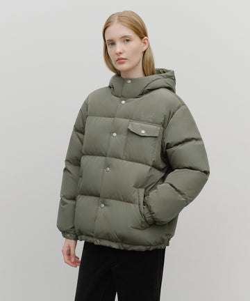 Marithé François Girbaud Hooded Chest Pocket Down Jacket