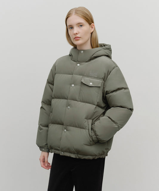Marithé François Girbaud Hooded Chest Pocket Down Jacket