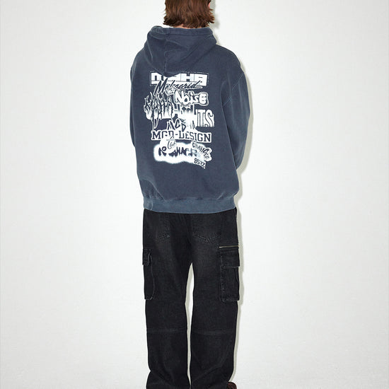 Mahagrid Logo List Pigment Hoodie