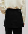 Marithé François Girbaud Women's Layered Denim Skirt Pants Black
