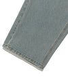 Nice Ghost Club Pattern Patchwork Wide Denim Pants