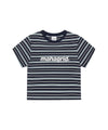 Mahagrid Stripe Basic Logo Tee