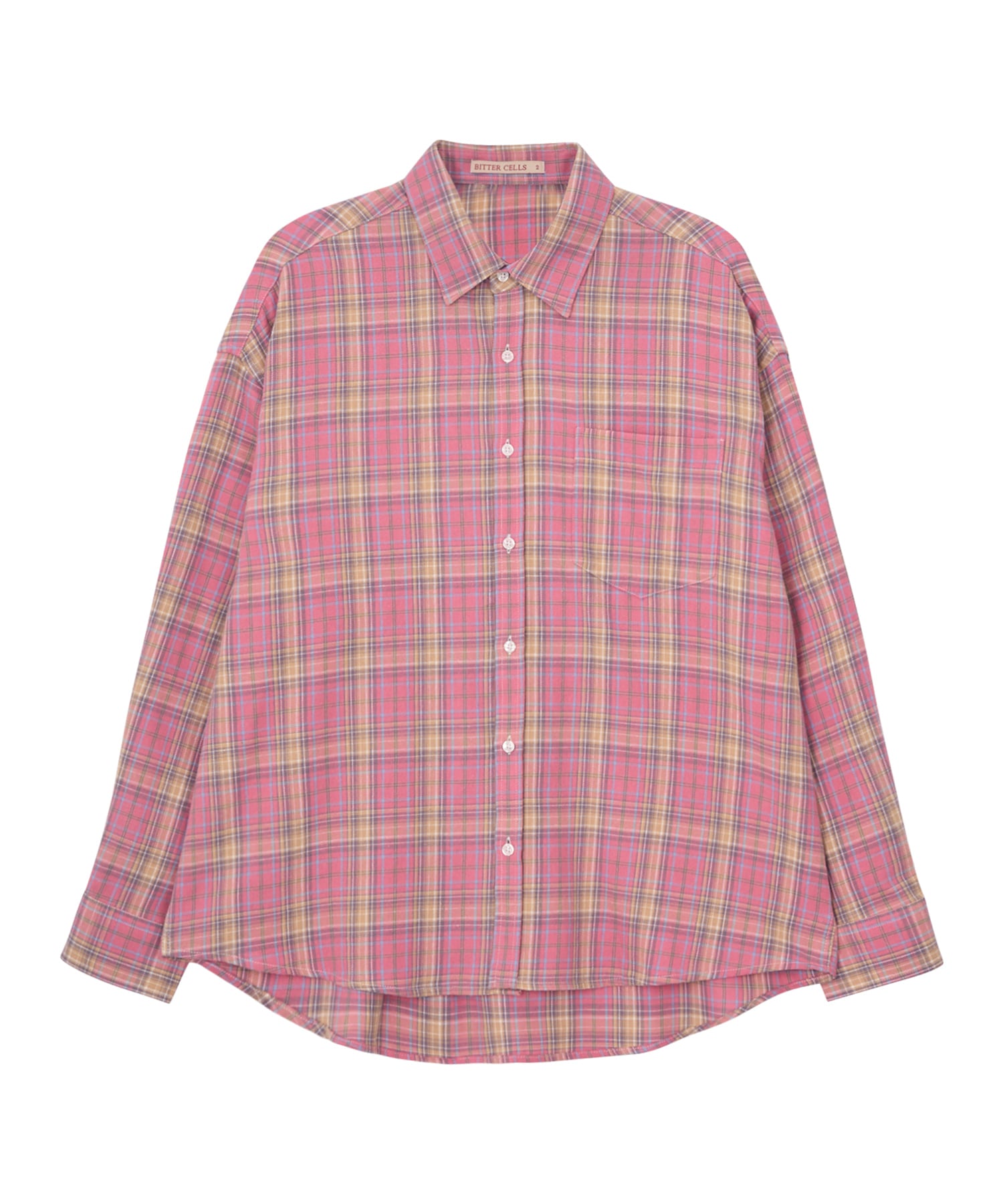 Bitter Cells Pop Overfit Check Shirt